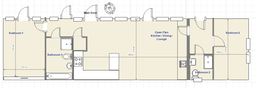 Corrimony Cottage - floor plan