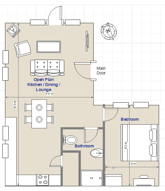 Clava Cottage - floor plan